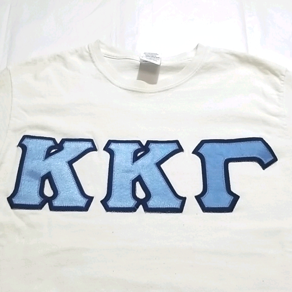 KKG Crew Neck Letter Stitch Shirt